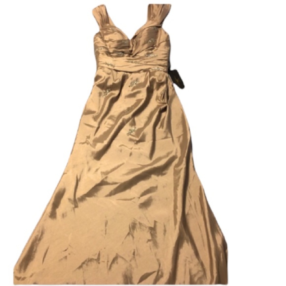 Sale!!! Light bronze colored formal dress.